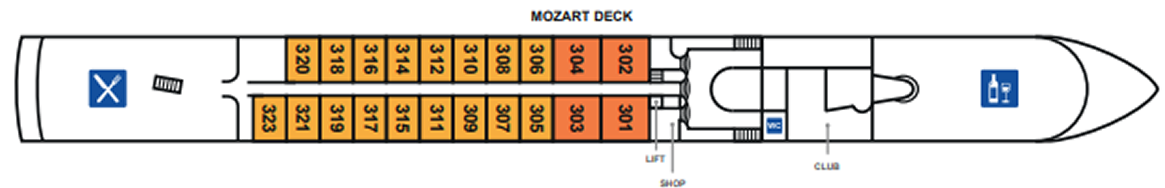 MS Dutch Grace, Mozart Deck