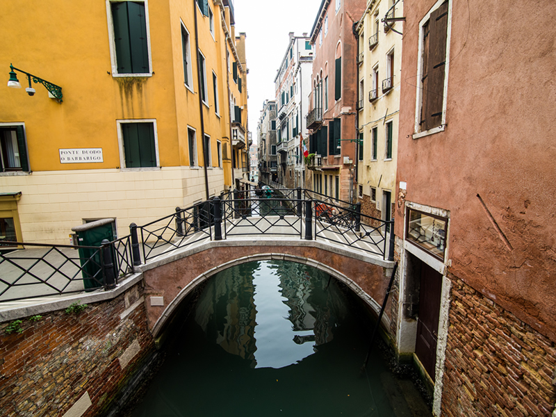 El río Po y la laguna de Venecia